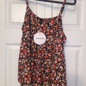 SHEIN Red and Orange Relaxed Camisole Top